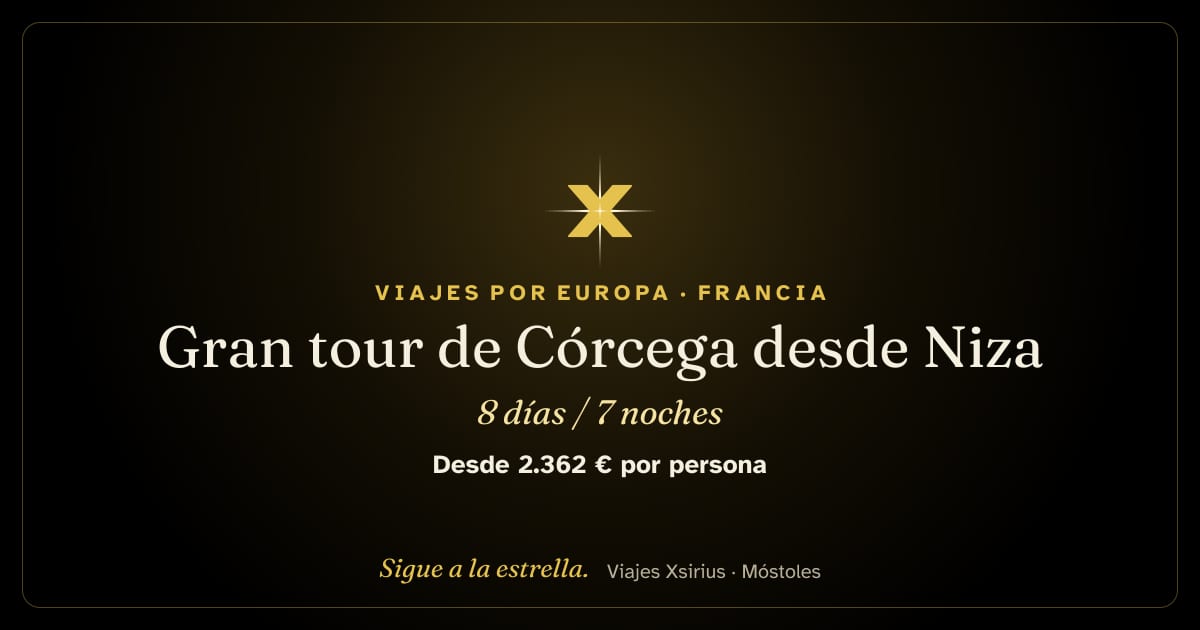Gran tour de Córcega desde Niza: Francia, 8 días / 7 noches