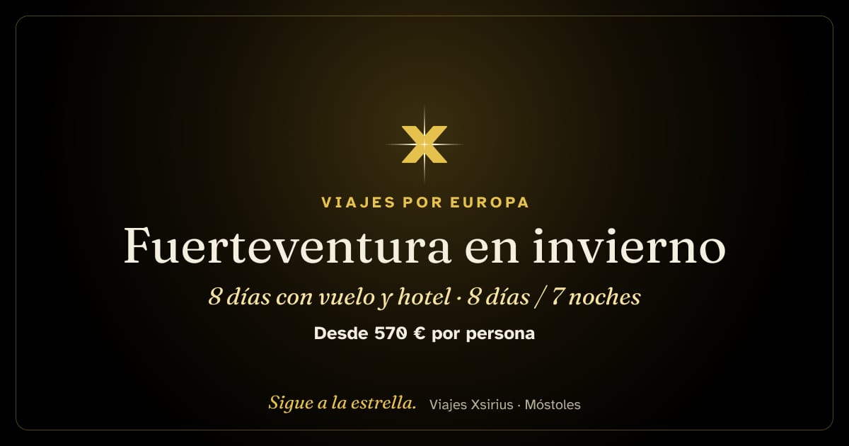 Fuerteventura en invierno: 8 días con vuelo y hotel: Fuerteventura (España), 8 días / 7 noches