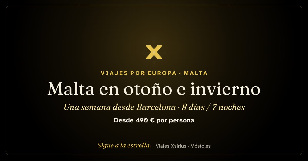Malta en otoño e invierno: una semana desde Barcelona: Malta, 8 días / 7 noches