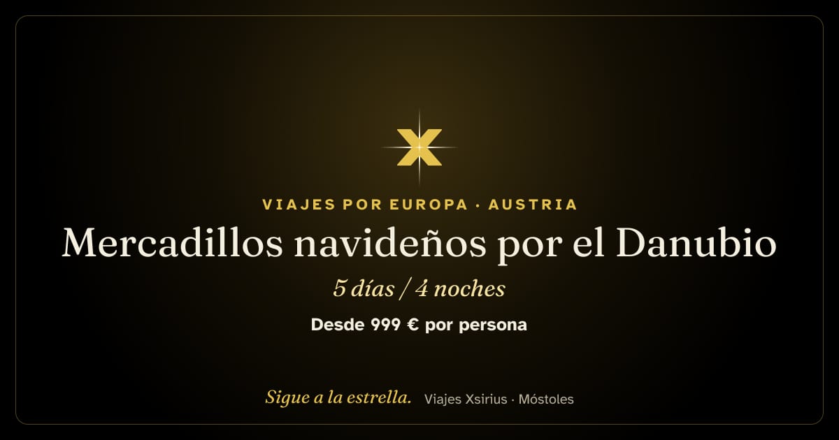 Mercadillos navideños por el Danubio: Austria, Hungría y Eslovaquia, 5 días / 4 noches
