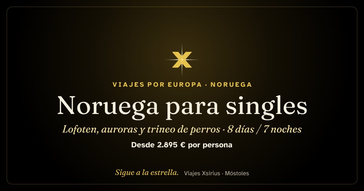 Noruega para singles: Lofoten, auroras y trineo de perros: Noruega y Suecia, 8 días / 7 noches