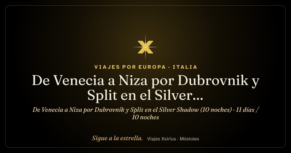 De Venecia a Niza por Dubrovnik y Split en el Silver Shadow (10 noches): Italia, Croacia, Malta y Francia, 11 días / 10 noches