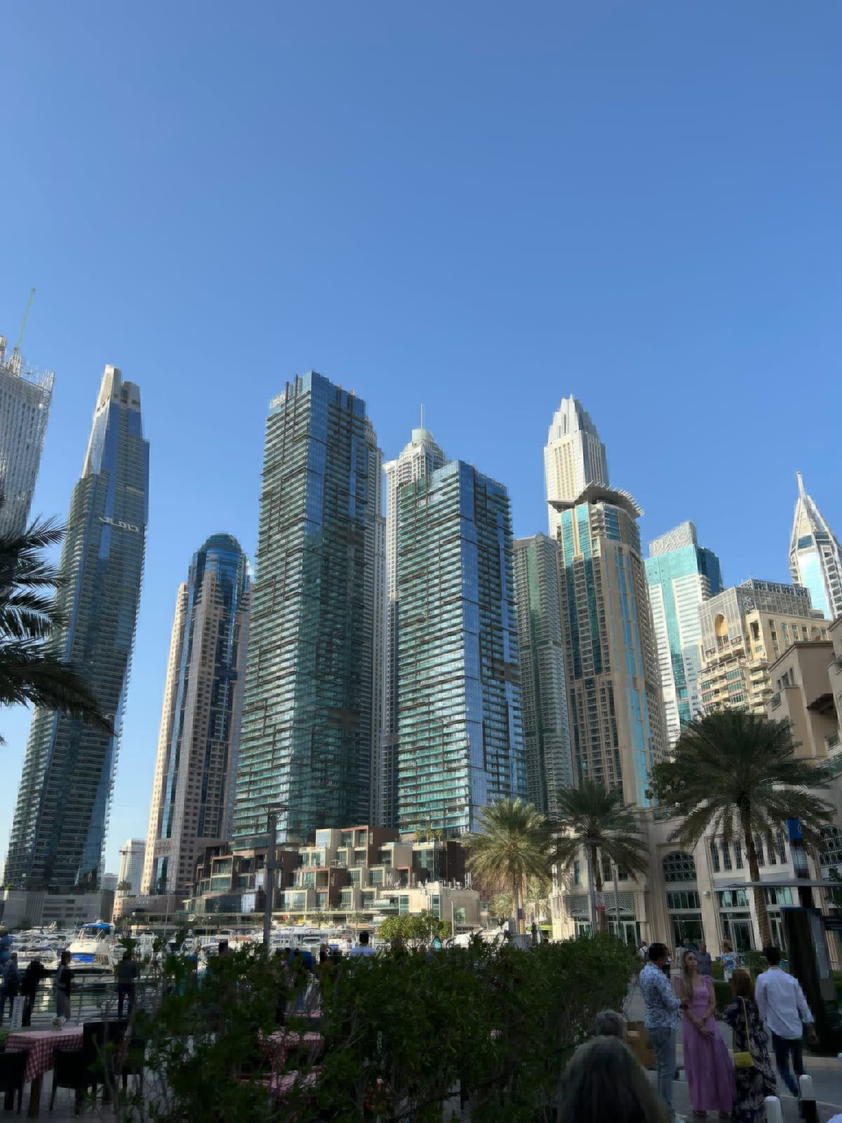 Los rascacielos de Dubai Marina