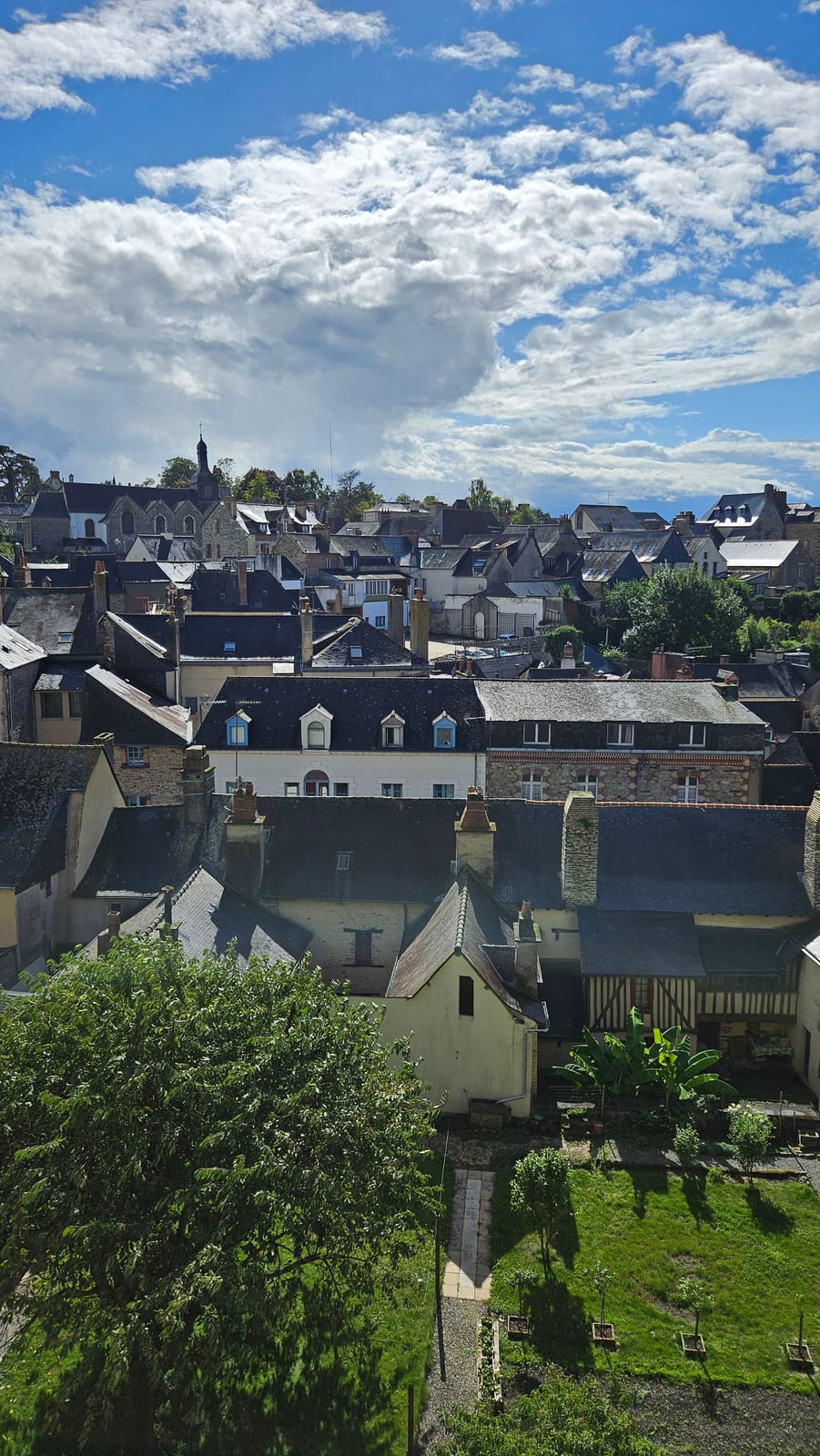 Los tejados de Fougères desde la muralla