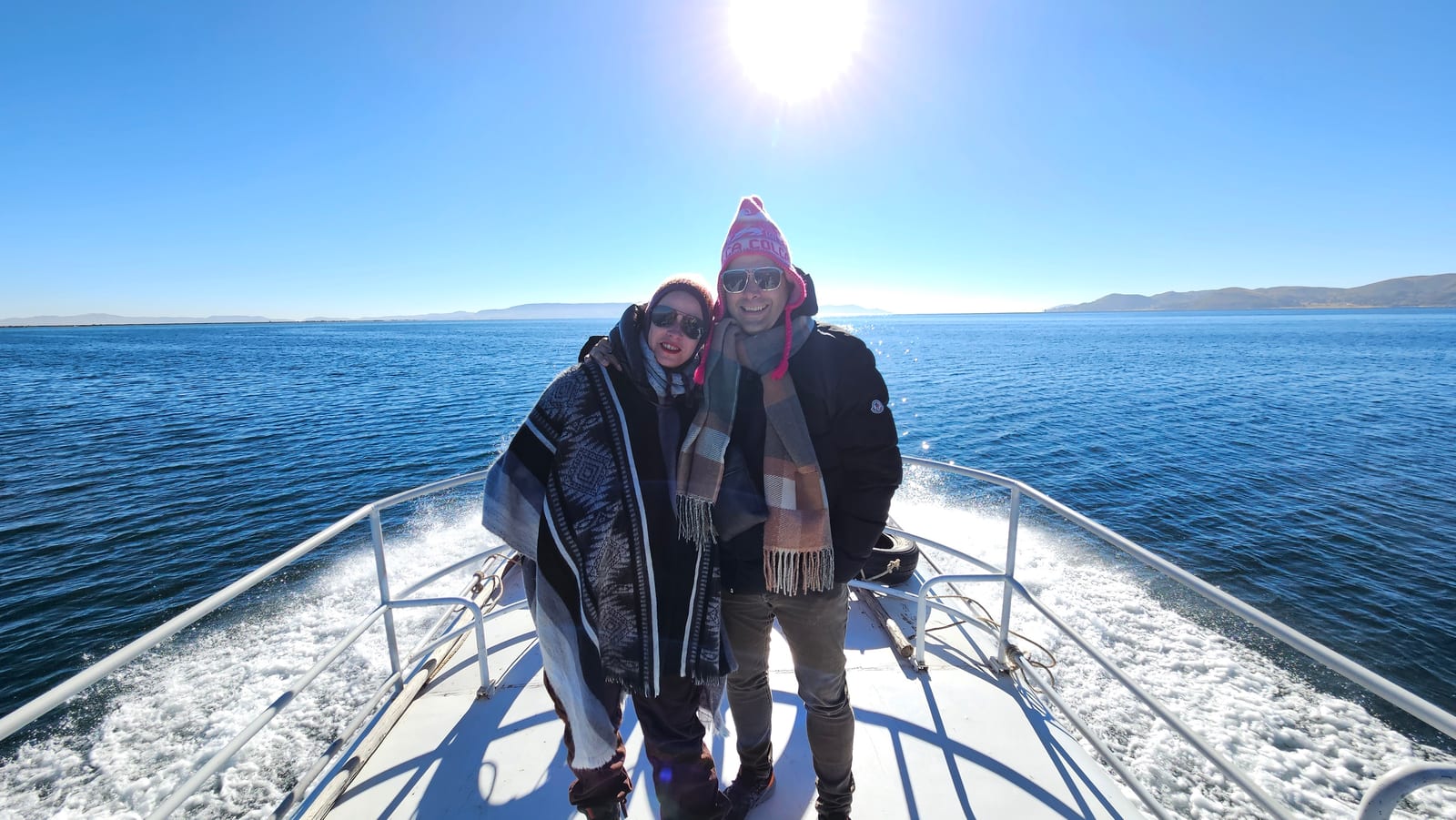 Navegando el lago Titicaca