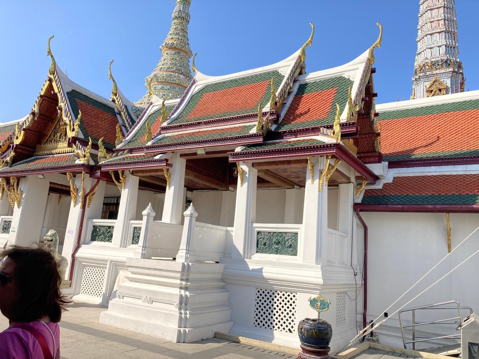 Un pabellón de un templo de Bangkok